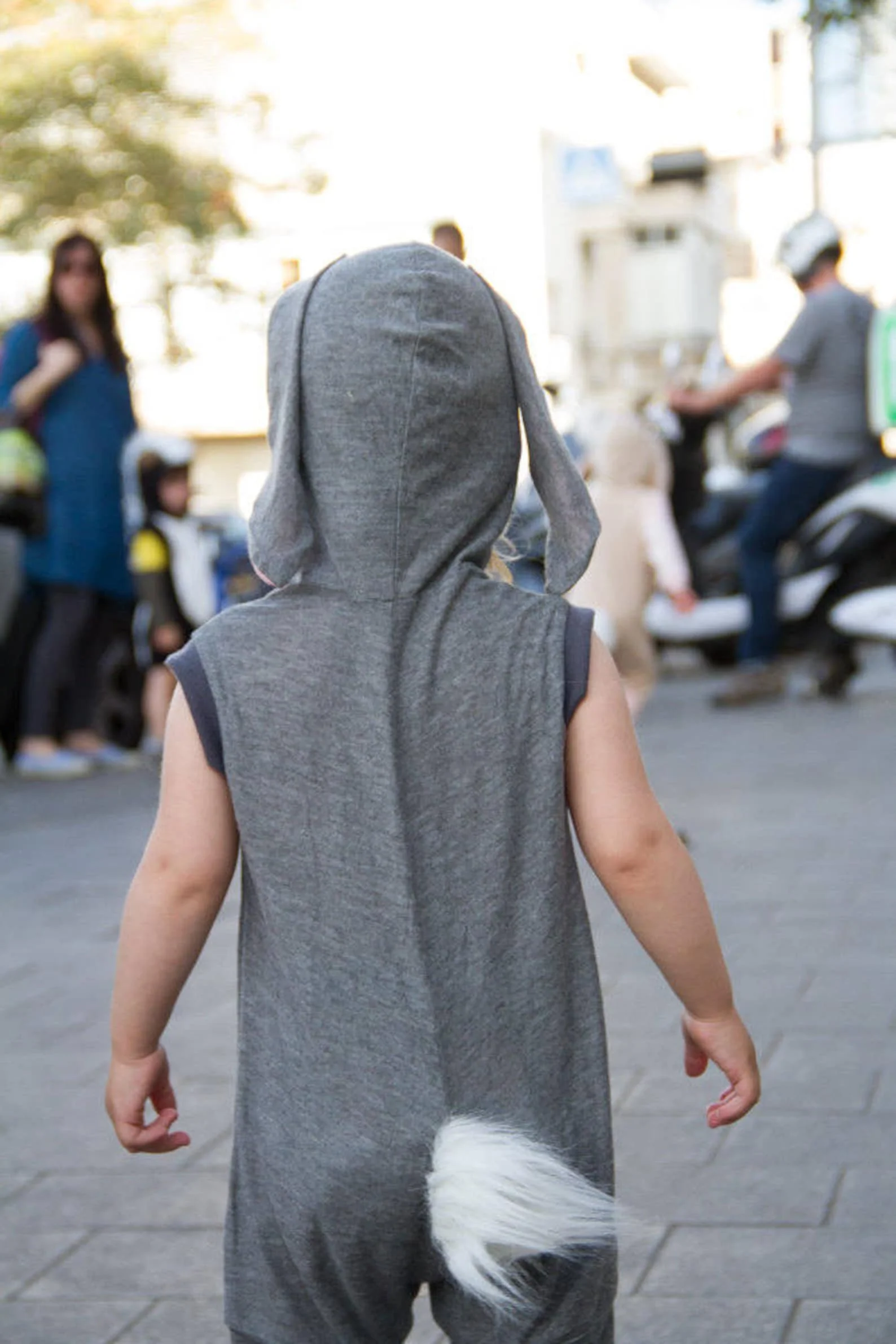 Bunny Soft Gray Romper - Image 4